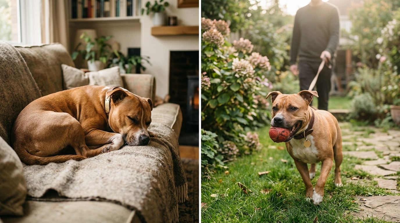 découvrez tout sur le staffie, le staffordshire bull terrier : son origine, son caractère, ses besoins et comment bien s'en occuper.