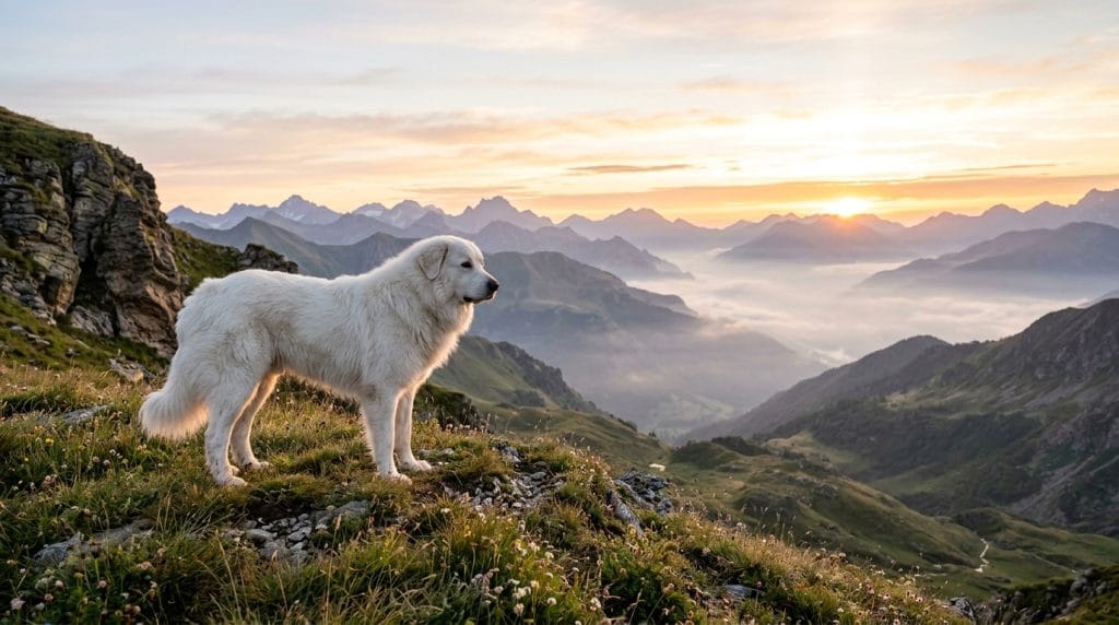 découvrez le patou, le courageux chien de montagne des pyrénées, fidèle gardien des troupeaux. apprenez tout sur son rôle, son caractère et ses qualités uniques.