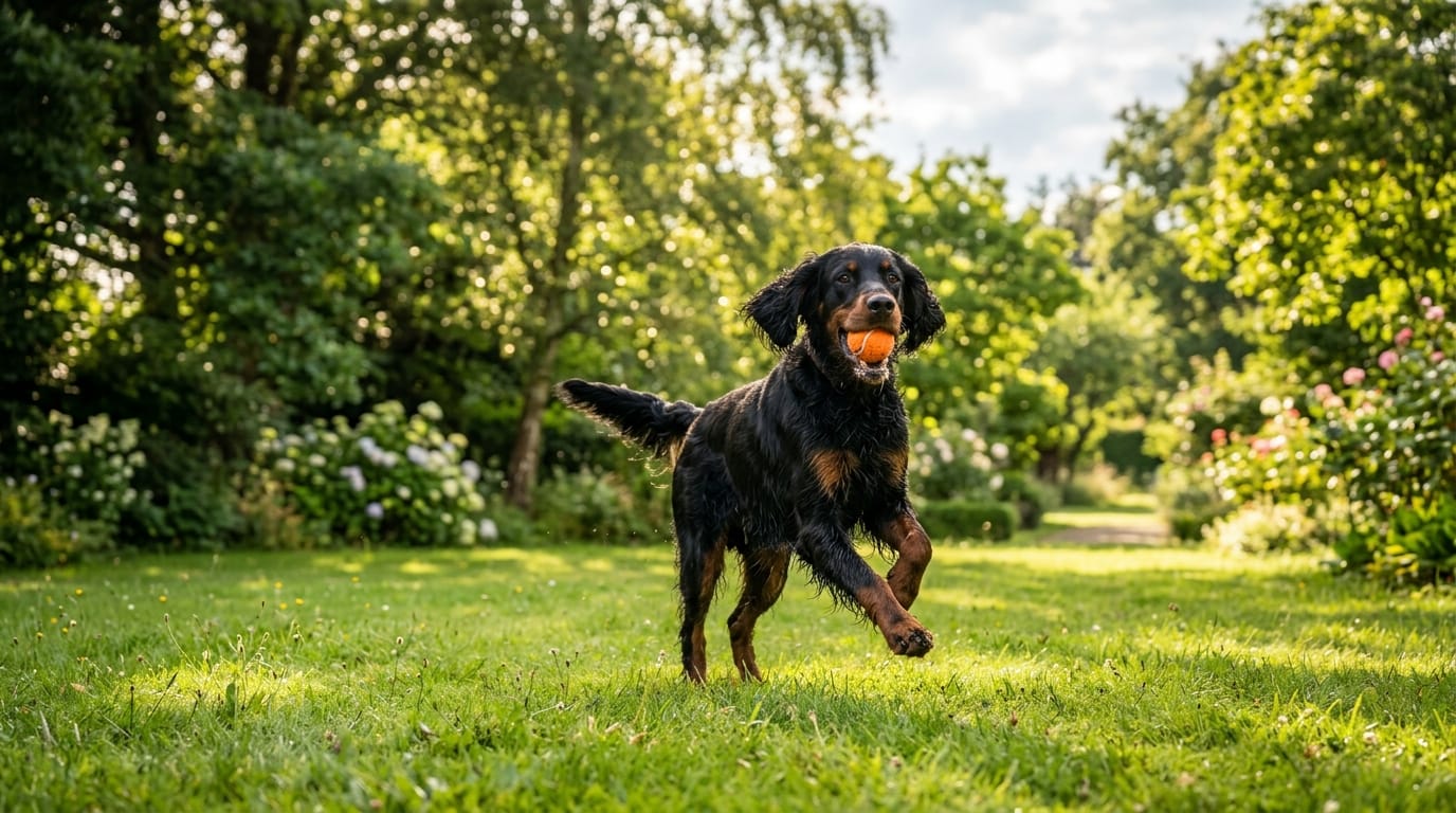 découvrez le setter gordon, le plus robuste des setters, un chien fidèle et énergique, parfait pour les familles actives et les amateurs de plein air.
