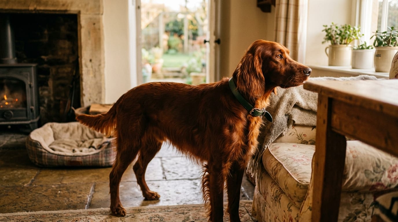 découvrez le setter irlandais, un chien élégant, sportif et affectueux, parfait pour les familles actives et les amateurs de plein air.