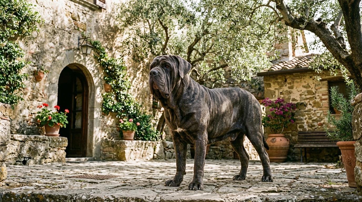découvrez le mâtin de naples, un chien molosse imposant connu pour sa nature protectrice et son caractère fidèle, idéal pour la garde et la compagnie.