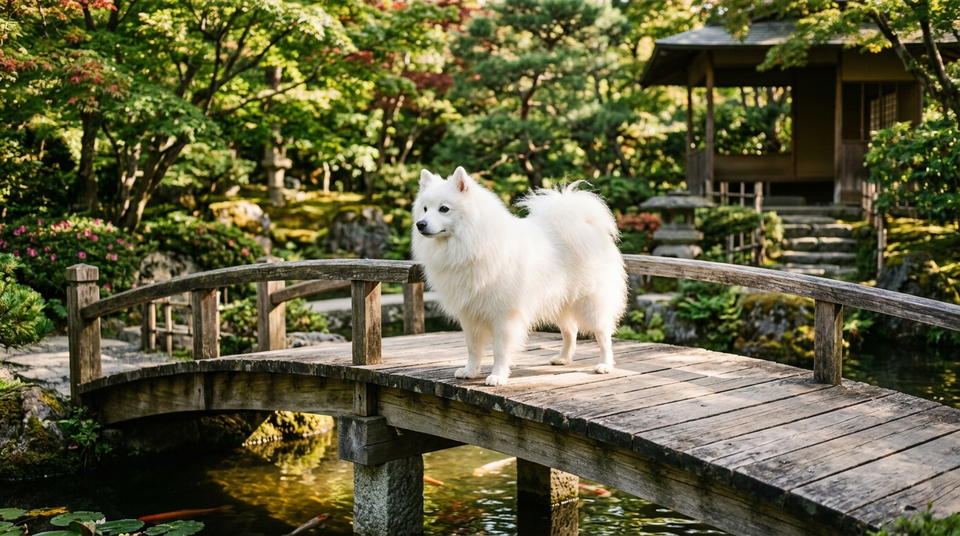 découvrez le spitz japonais, ce petit nuage blanc originaire du japon, connu pour sa douceur, son intelligence et son caractère affectueux. le compagnon idéal pour toute la famille.