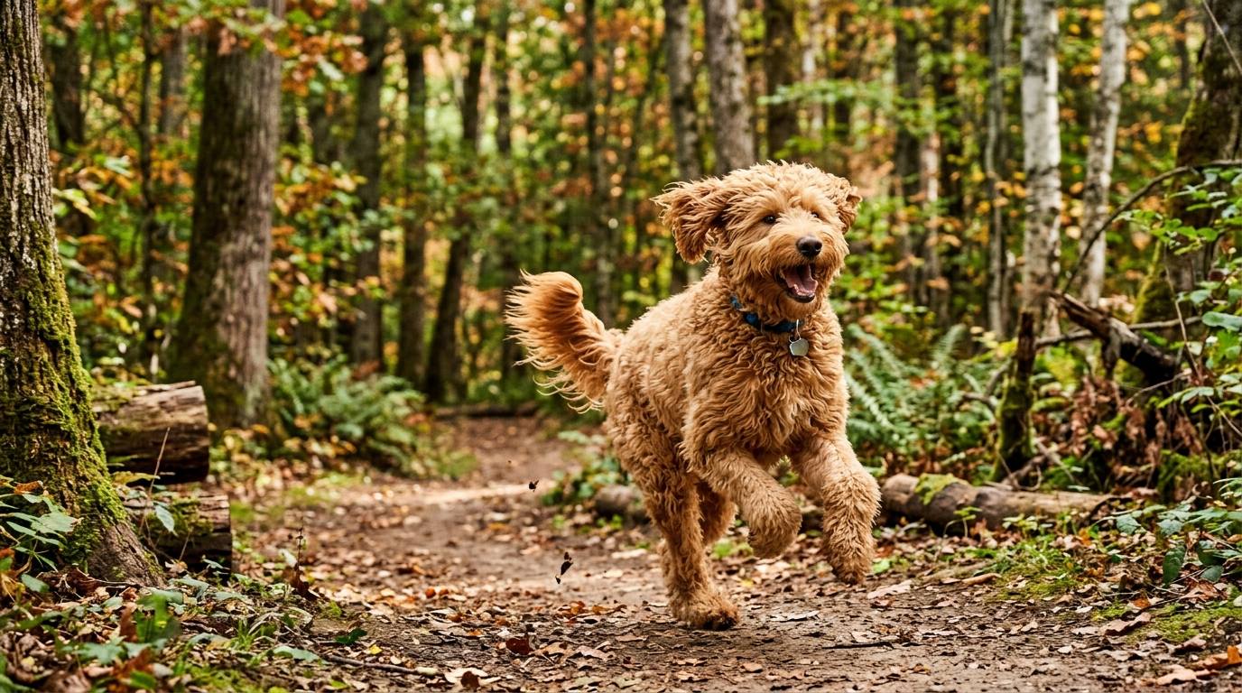 découvrez le goldendoodle, le croisement irrésistible entre le golden retriever et le caniche, alliant douceur, intelligence et charme pour une compagnie parfaite.
