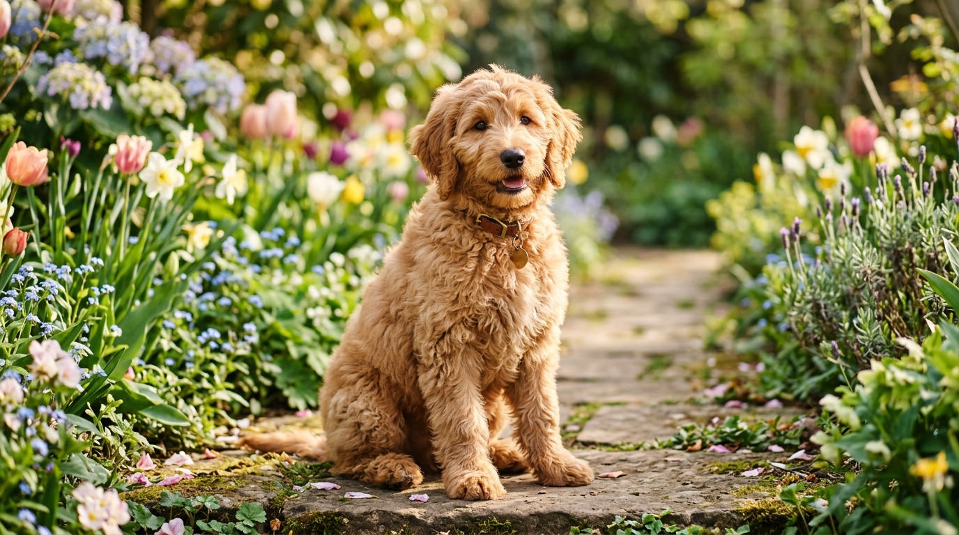découvrez le goldendoodle, le charmant croisement entre un golden retriever et un caniche, célèbre pour son intelligence, sa douceur et son pelage hypoallergénique qui fait craquer petits et grands.