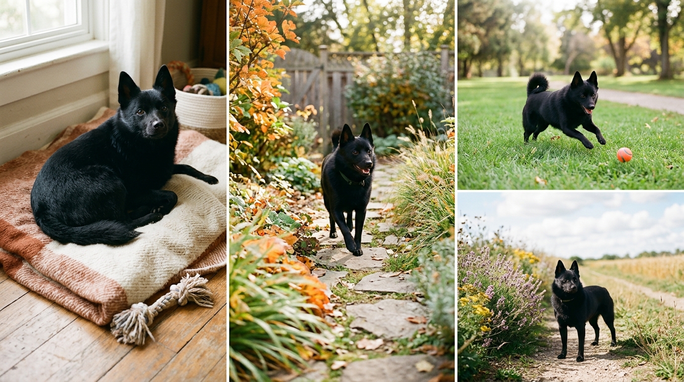 découvrez le schipperke, ce petit chien noir belge au caractère vif et espiègle, parfait compagnon pour les amateurs de chiens intelligents et dynamiques.
