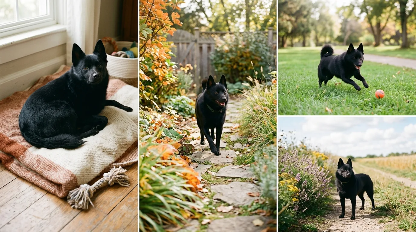 découvrez le schipperke, ce petit chien noir belge au caractère vif et espiègle, parfait compagnon pour les amateurs de chiens intelligents et dynamiques.